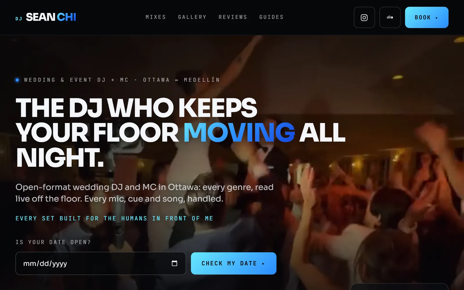 DJ Sean Chi homepage: The DJ who keeps your floor moving all night.